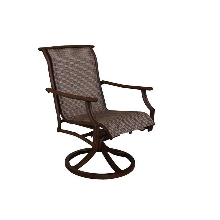 Hospitality Rattan 920-3189-BRZ Extruded Aluminum Swivel Rocker Patio Dining Chair