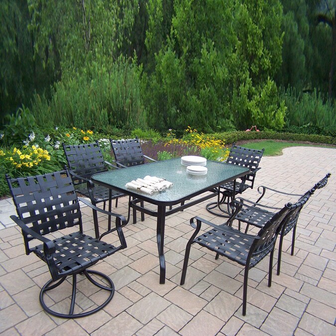 Oakland Living In The Patio Dining Sets, Coleman Patio Furniture Replacement Slings