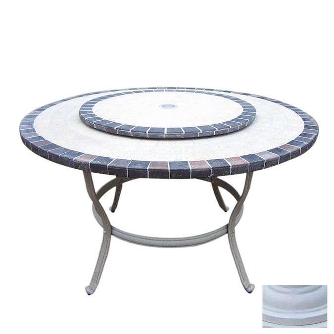 Cast Aluminum Round Patio Dining Table, Round Table Tacoma