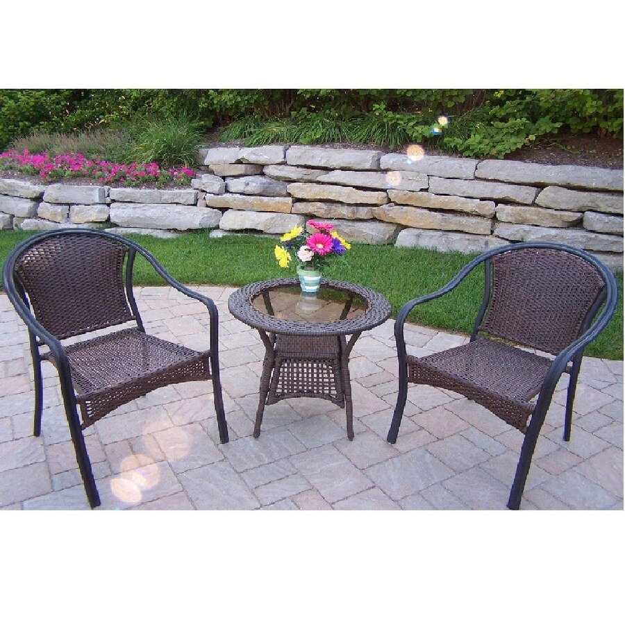 Oakland Living 3-Piece Steel Patio Bistro Set at Lowes.com