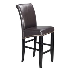 Bar Stools At Lowes Osp Home Furnishings Metro Casual Brown Dark Espresso Bar Stool