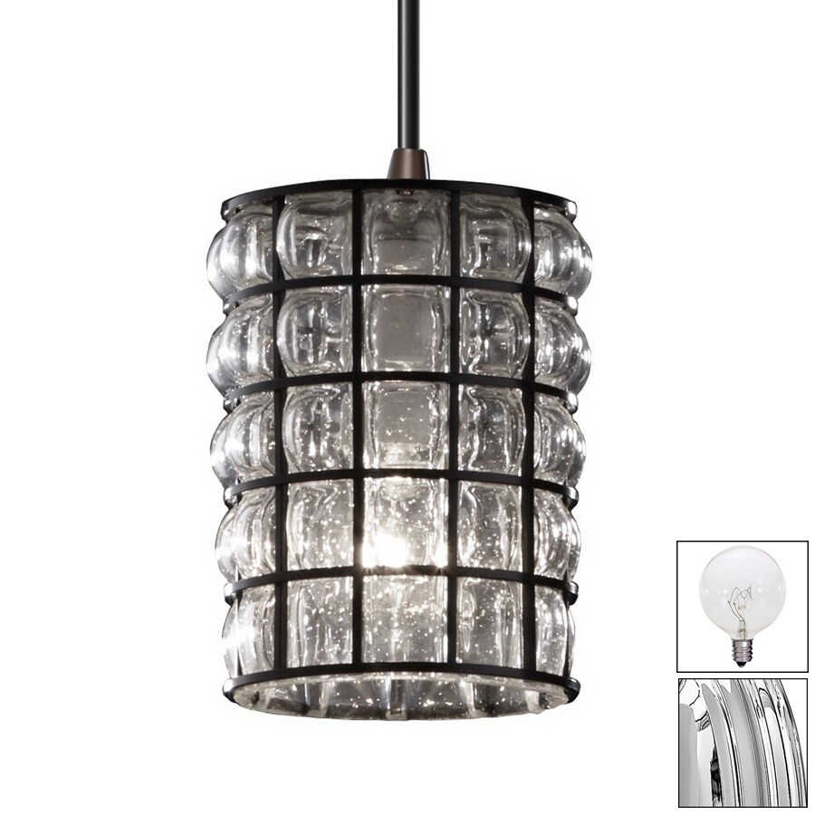 Cascadia Lighting Wire Glass 5 25 In W Chrome Mini Pendant Cascadia Lighting Wire Glass 5 25 In W Chrome Mini Pendant Light With Clear Shade