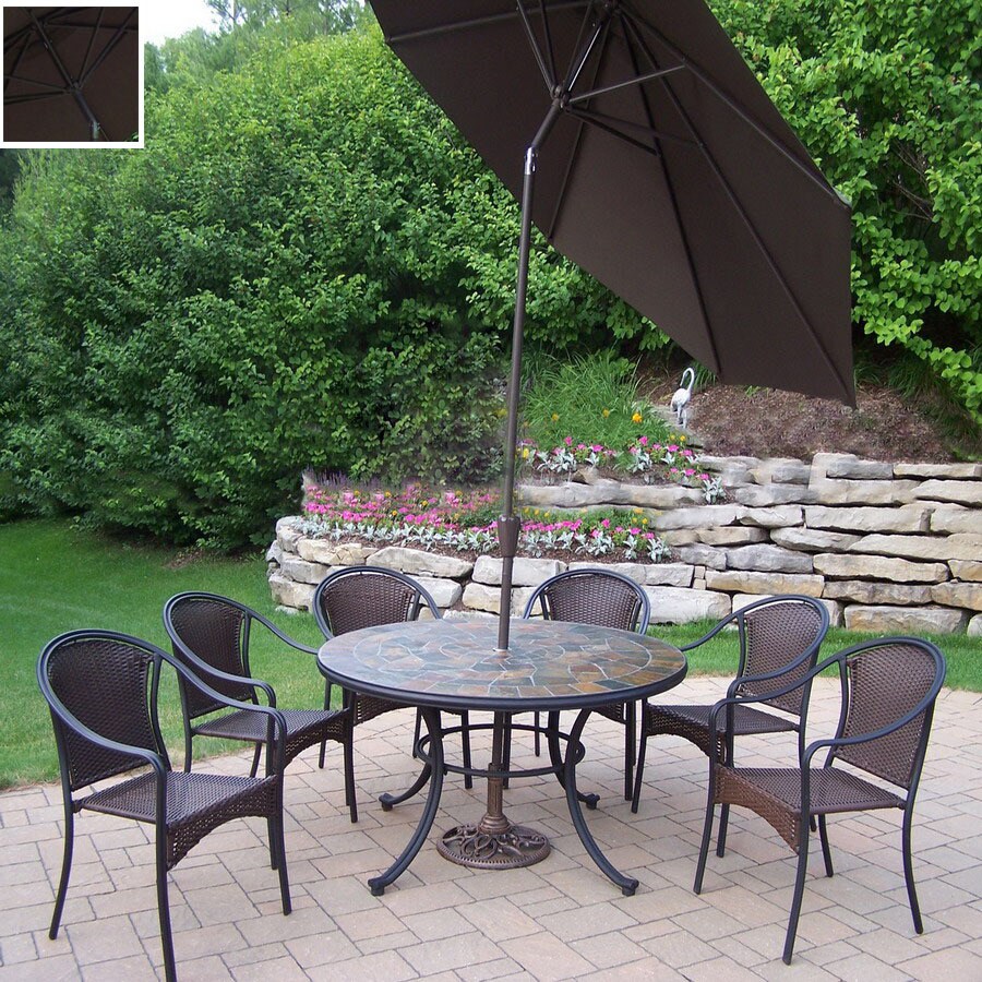 Oakland Living 7Piece Patio Dining Set in the Patio Dining Sets