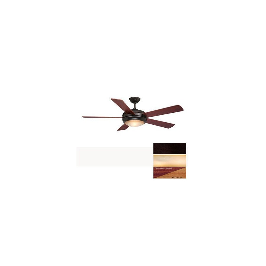 Cascadia Lighting 3210570 52-in Rialta Oil-Rubbed Bronze Ceiling Fan with Light Kit and Remote