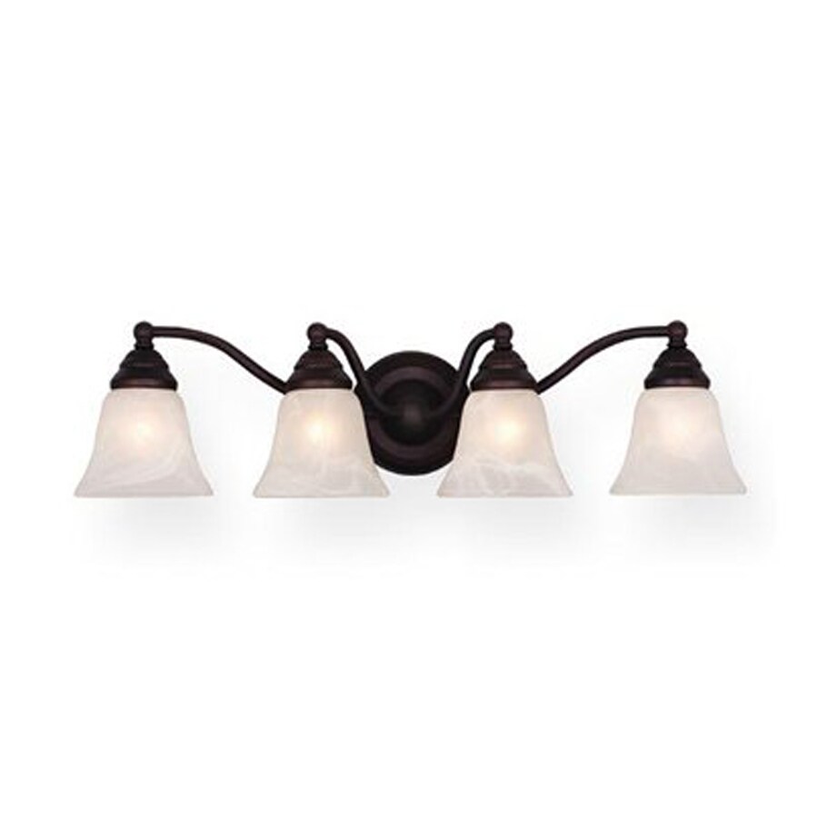 Cascadia Lighting Standford 4 Light 26 In Oiled Burnished Cascadia Lighting Standford 4 Light 26 In Oiled Burnished Bronze Bell Vanity