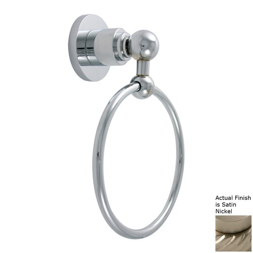 Allied Brass Astor Satin Nickel Wall-Mount Towel Ring at Lowes.com