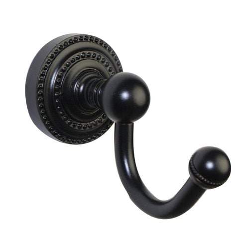 Allied Brass Dottingham 1-Hook Matte black Towel Hook at Lowes.com