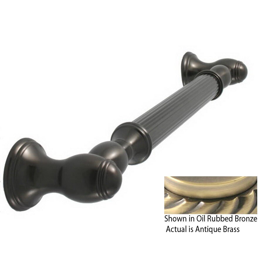 Allied Brass 24in Antique Brass Grab Bar in the Grab Bars department