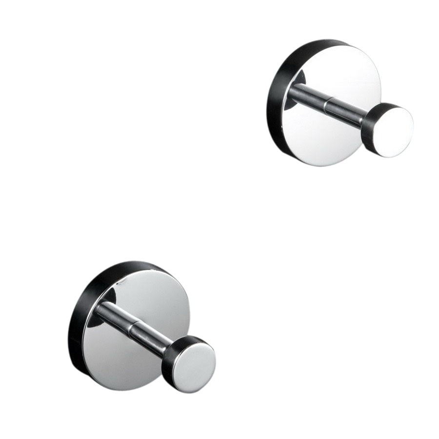 WS Bath Collections Duemila 2Hook Polished Chrome Towel Hook at