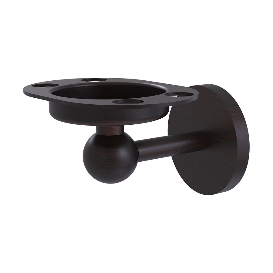 Allied Brass Skyline Bronze Brass Tumbler and Toothbrush