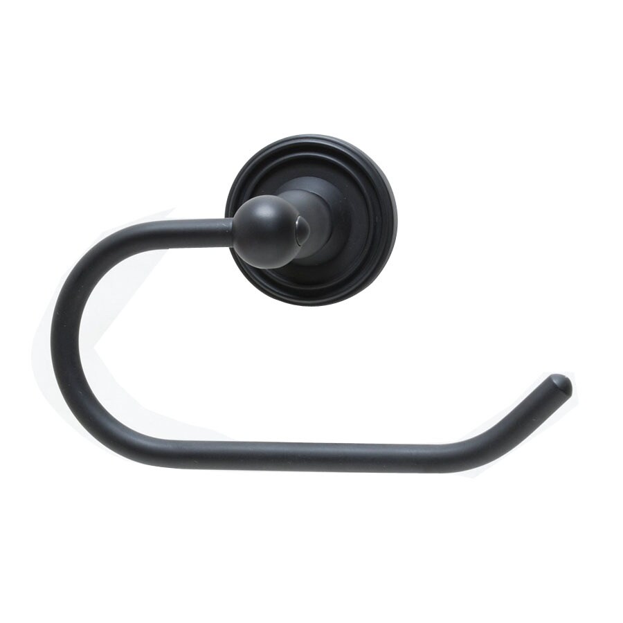 Residential Essentials Bradford Black Surface Mount Toilet Paper Holder