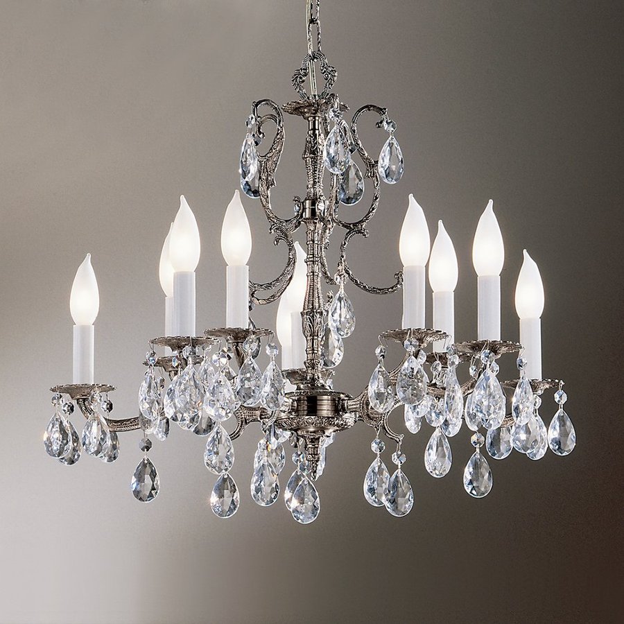 shop classic lighting barcelona 22-in 10-light millennium silver shop classic lighting barcelona 22-in 10-light millennium silver