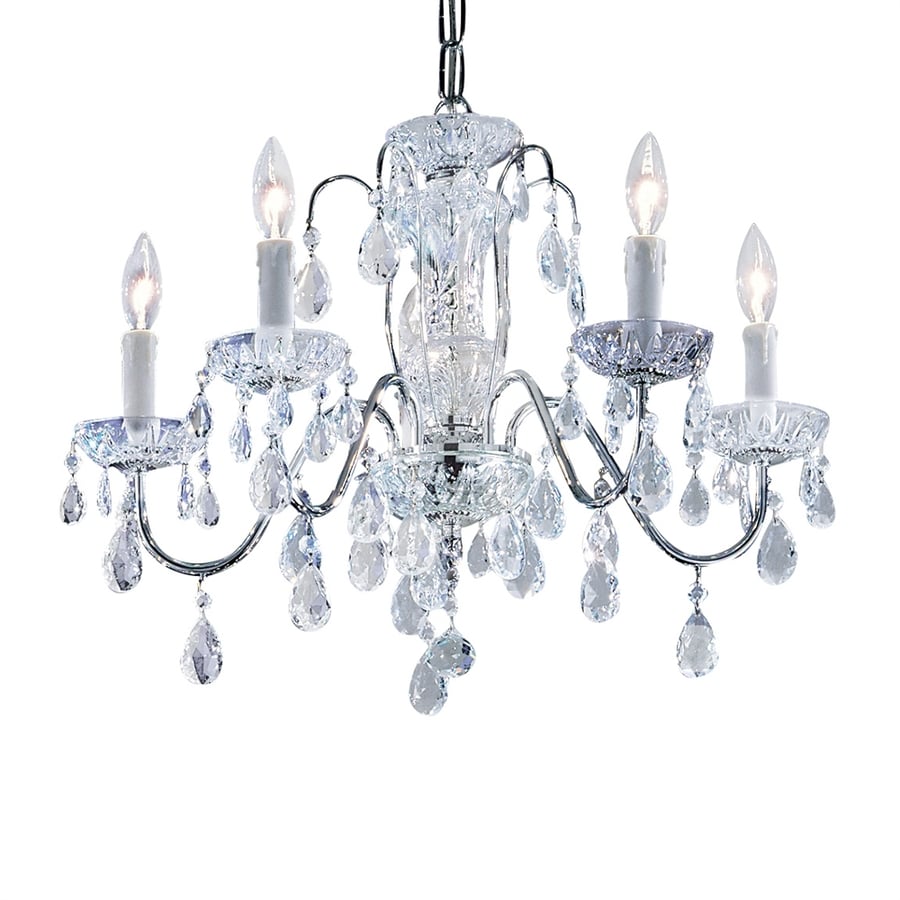 Classic Lighting Daniele 22 In 5 Light Chrome Crystal Candle Classic Lighting Daniele 22 In 5 Light Chrome Crystal Candle Chandelier