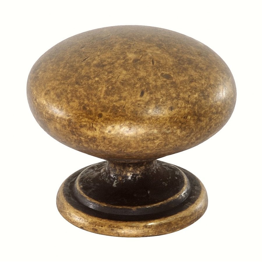 Shop Siro Designs Lancaster Antique Coppertone Brass Round Cabinet Knob ...