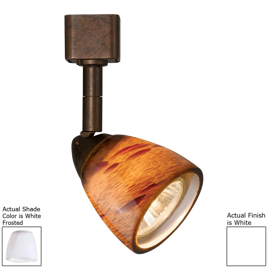 Cal Lighting 1 Light Dimmable White Frosted Pinhole Cal Lighting 1 Light Dimmable White Frosted Pinhole Linear Track Head