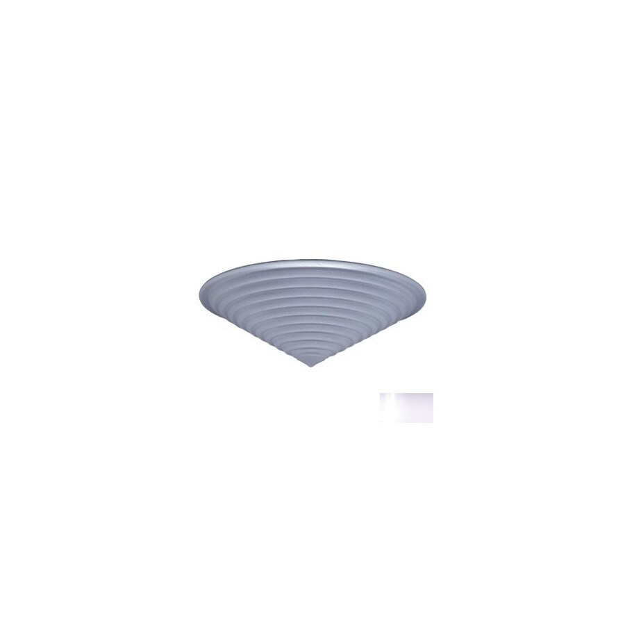 PLC Lighting 2508 WH 1-Light 8-in White Flush Mount Light