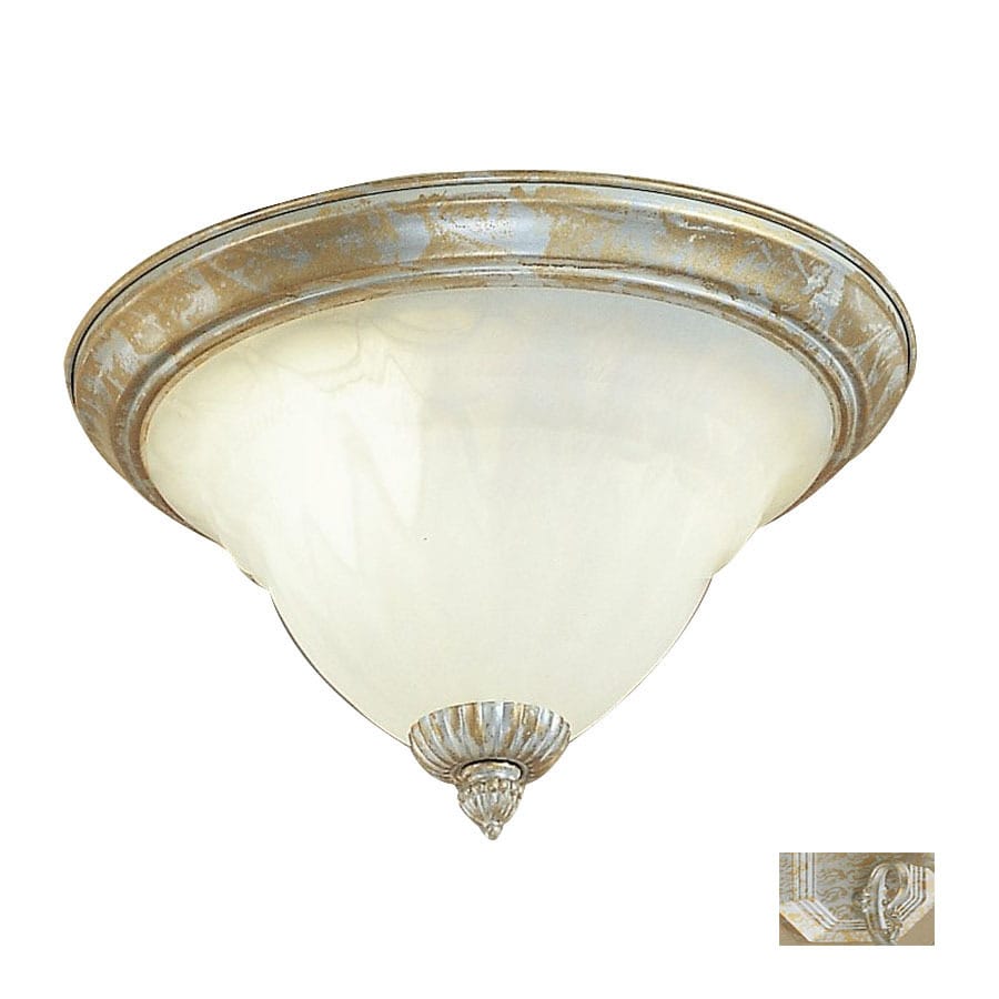Classic Lighting 68100 GG 1-Light 13-in Grecian Gold Flush Mount Light