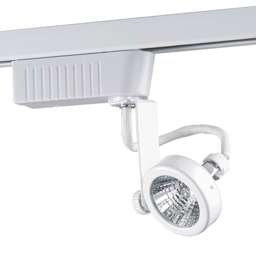 Kendal Lighting 1Light Dimmable White Gimbal Linear Track Lighting