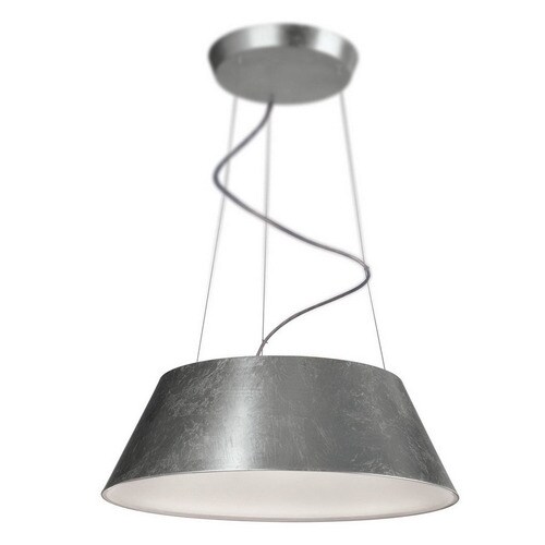 Philips Ledino 23 34 In W Silver Leaf Led Pendant Light With Shade