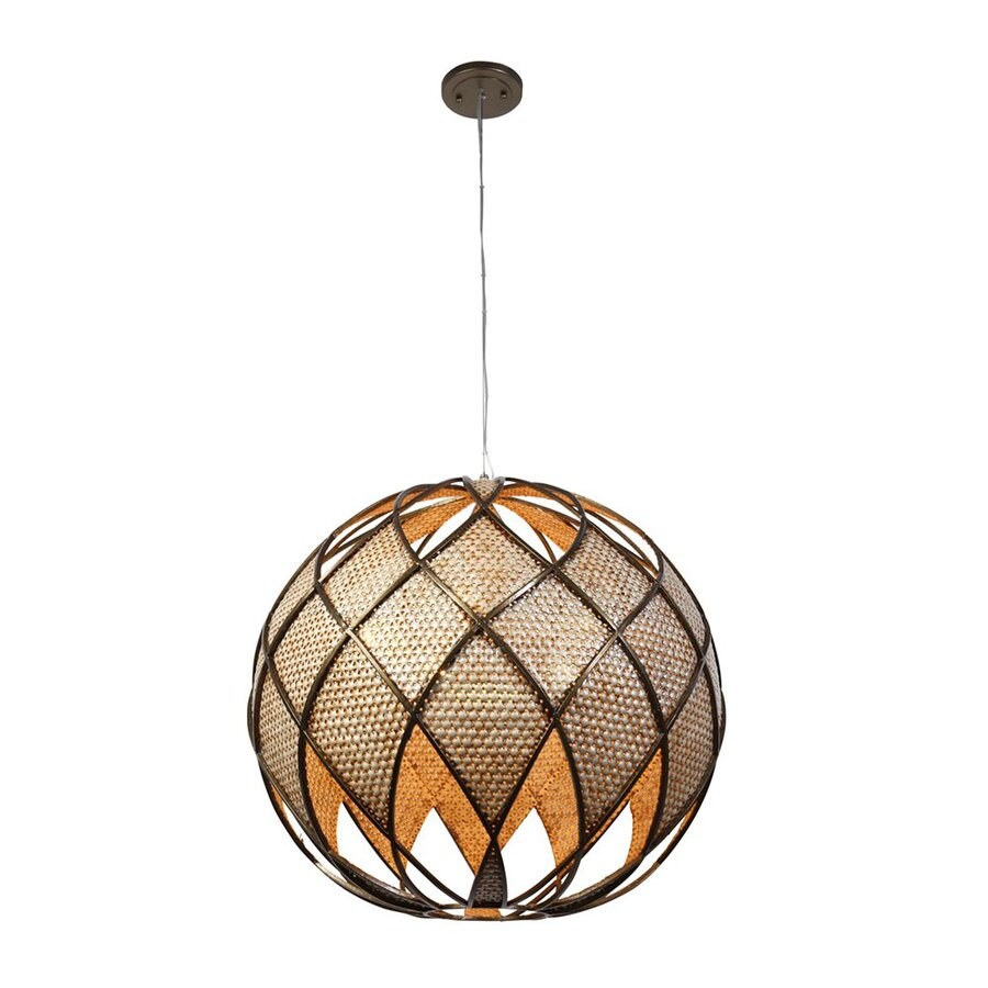 Varaluz Argyle 24 In New Bronze Single Globe Pendant At