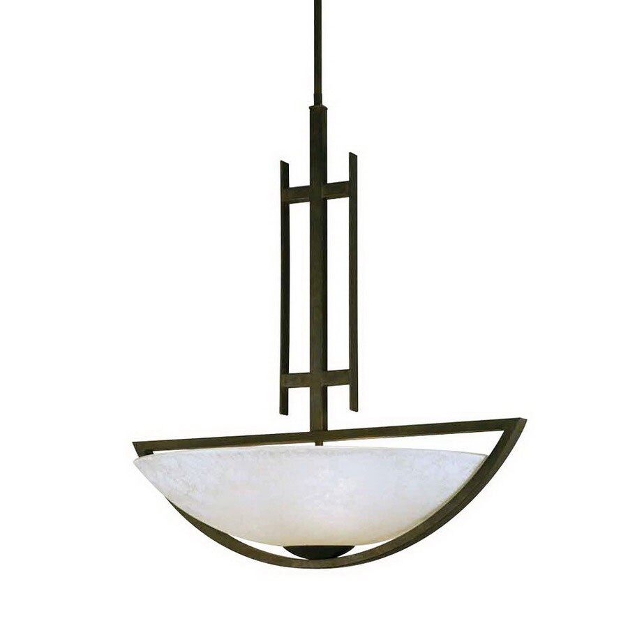 International Lighting 13805-02 24-in W Rustica Artisan Bronze Pendant Light