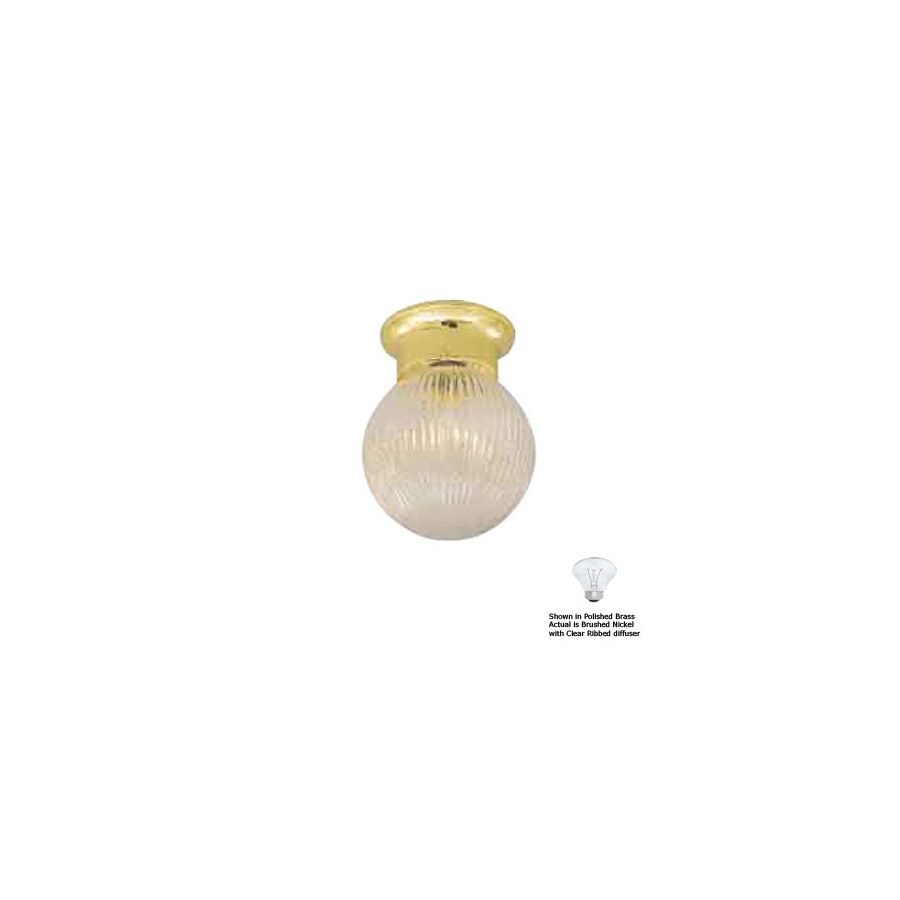 International Lighting 6in Brushed Nickel Ceiling Flush Mount in the