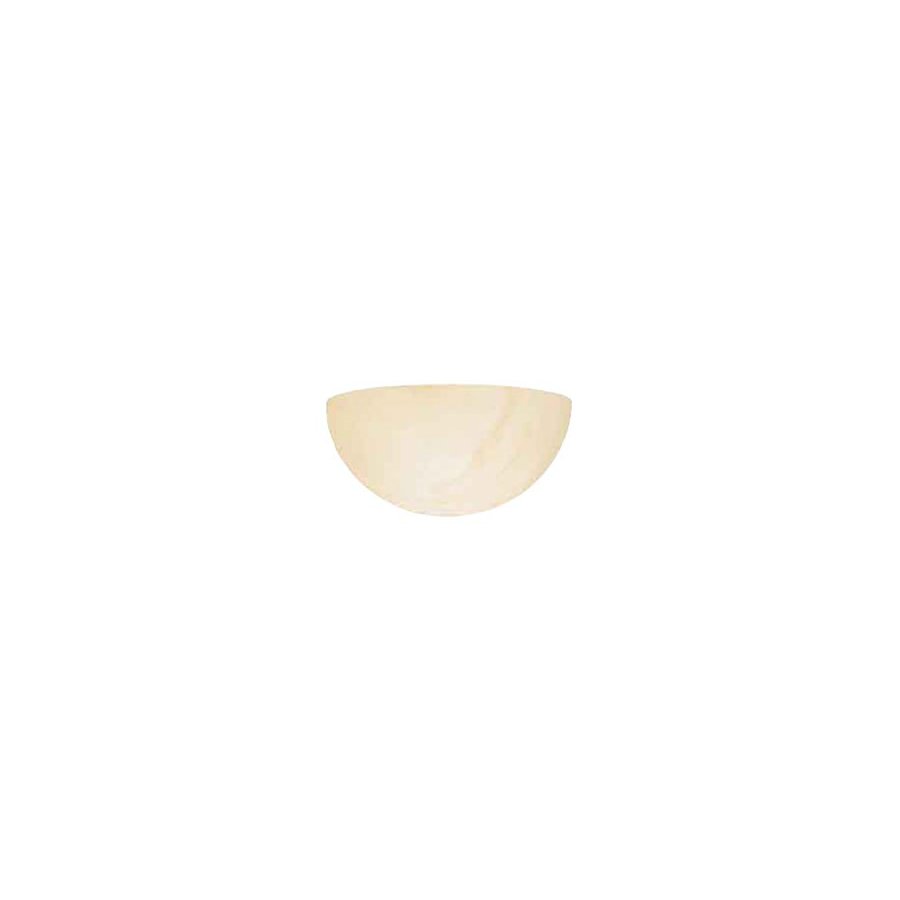 International Lighting 5644-26 12-in W 1-Light Alabaster Pocket Wall Sconce
