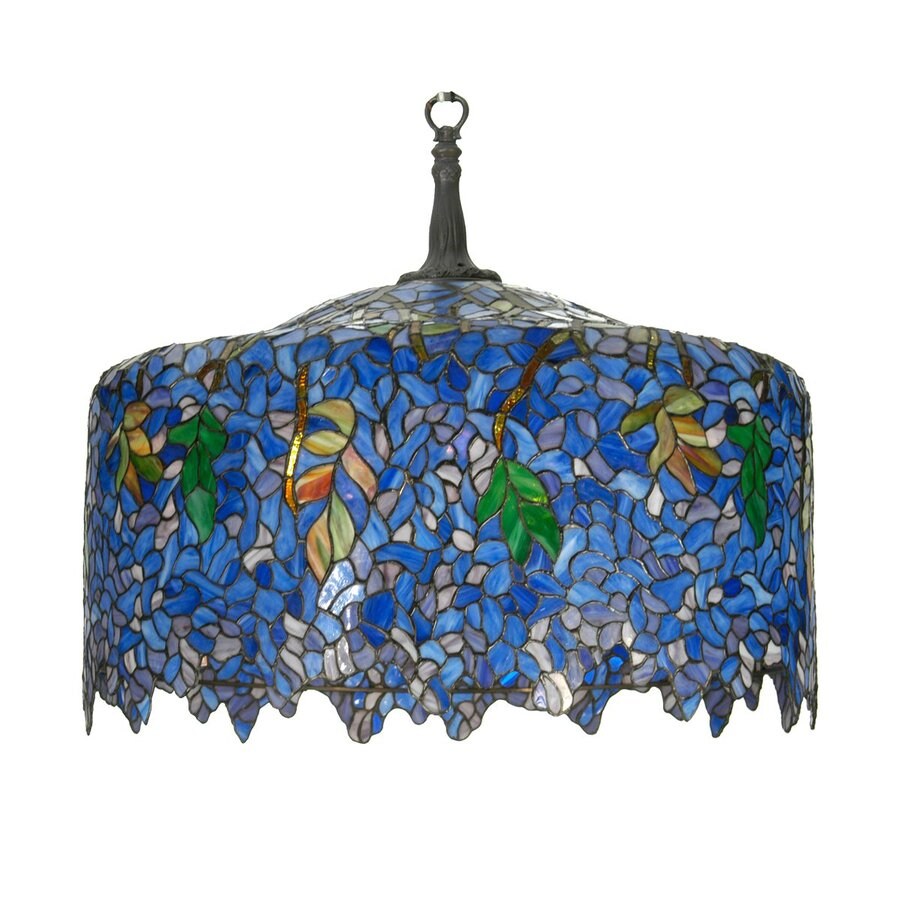 Meyda Wisteria 30 In W Gany Bronze Pendant Light With Meyda Wisteria 30 In W Gany Bronze Pendant Light With Style Shade