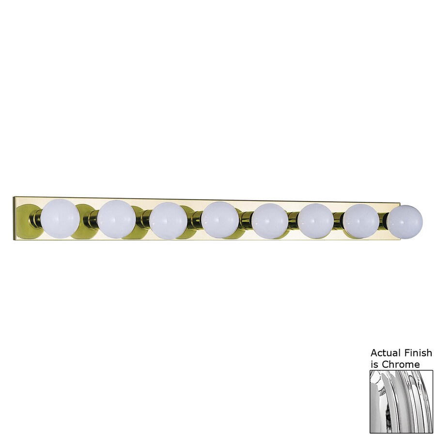 Volume International 8Light 48in Chrome Vanity Light Bar at