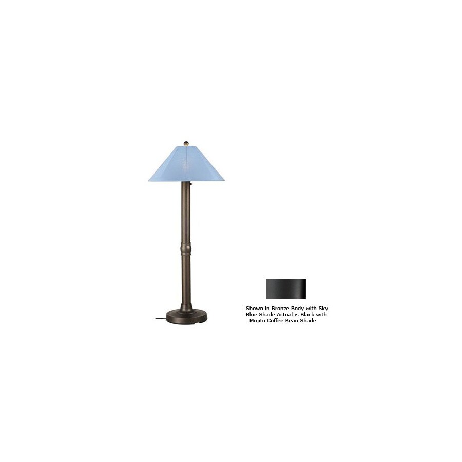 Patio Living Concepts 16 In Metal Outdoor Floor Lamp With Patio Living Concepts 16 In Metal Outdoor Floor Lamp With Mojito Coffee Bean Shade