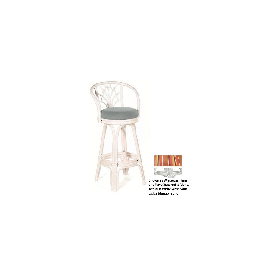 Hospitality Rattan ATG6841469 Valencia White Wash 30-in Bar Stool