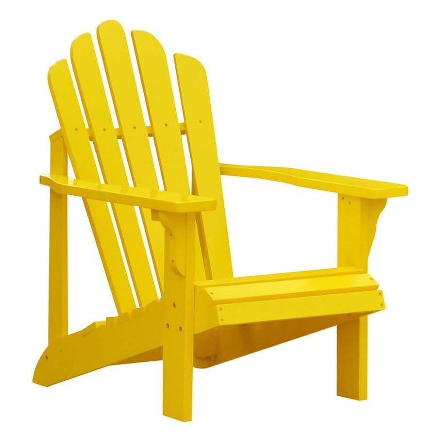 Shop Shine Company Westport Lemon Yellow Cedar Adirondack Chair at 