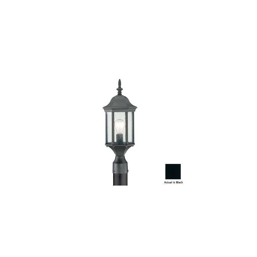 Thomas Lighting SL90507 Hawthorne 21-in Black Pier Mount Light
