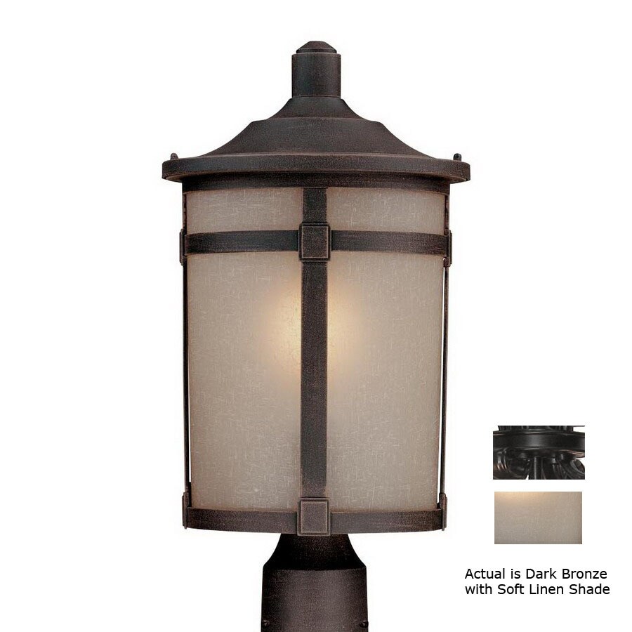 Artcraft Lighting St. Moritz 18-5/8-in Dark Bronze Pier Mount Light in ...