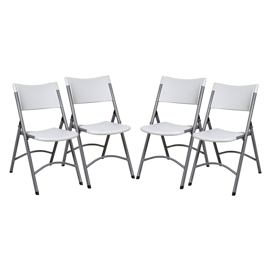 Office Star 4 Pack Indoor Outdoor White Standard Folding Chair Office Star 4 Pack Indoor Outdoor White Standard Folding Chair