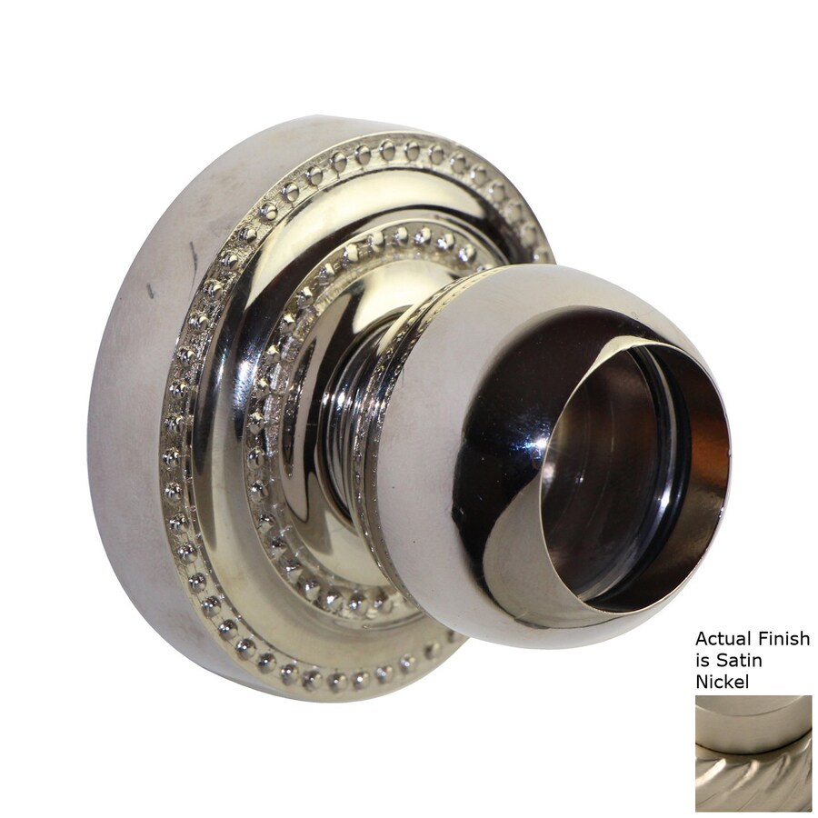 Allied Brass Dottingham Satin Nickel Brass Flanges in the Shower Rod Parts department at