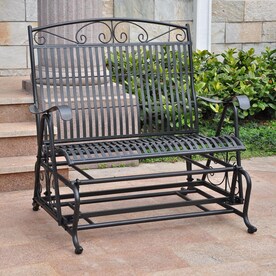 Swings Gliders At Lowes International Caravan Antique Black Porch Glider