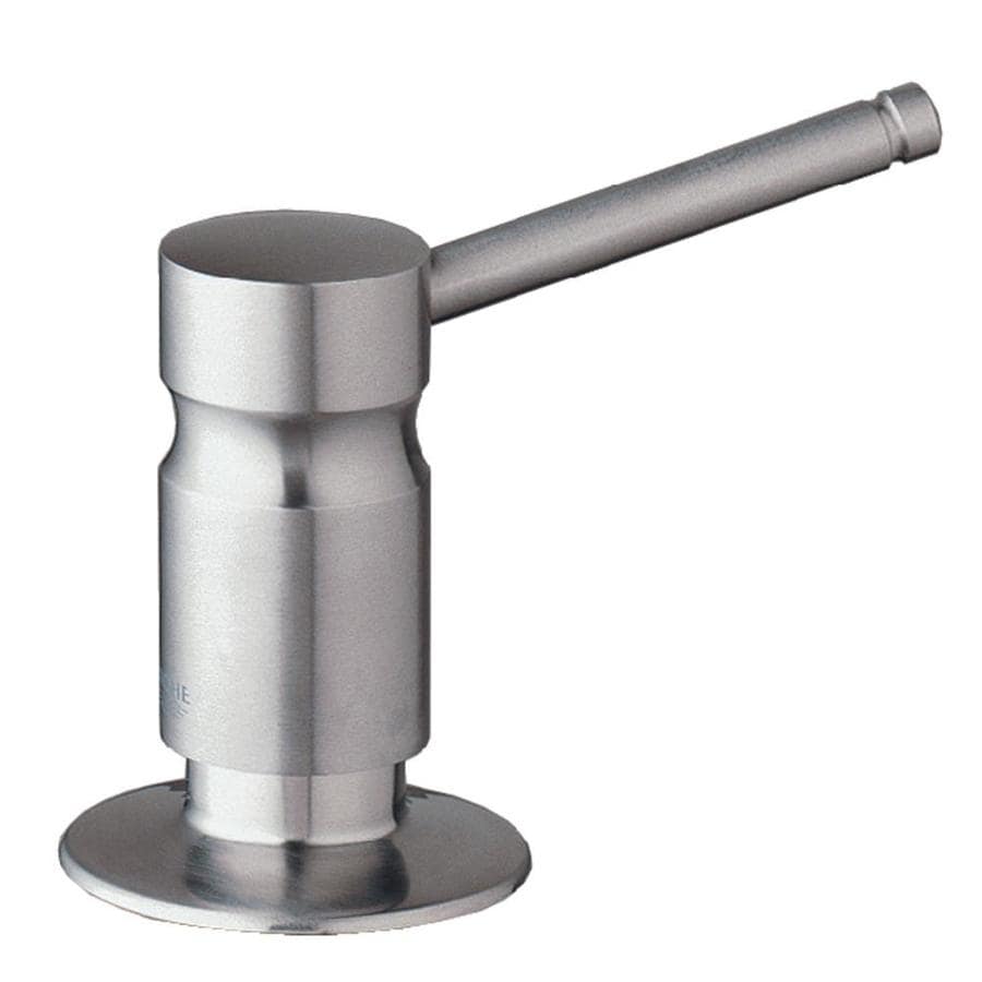 GROHE Brushed Stainless Steel Soap and Lotion Dispenser at Lowes.com