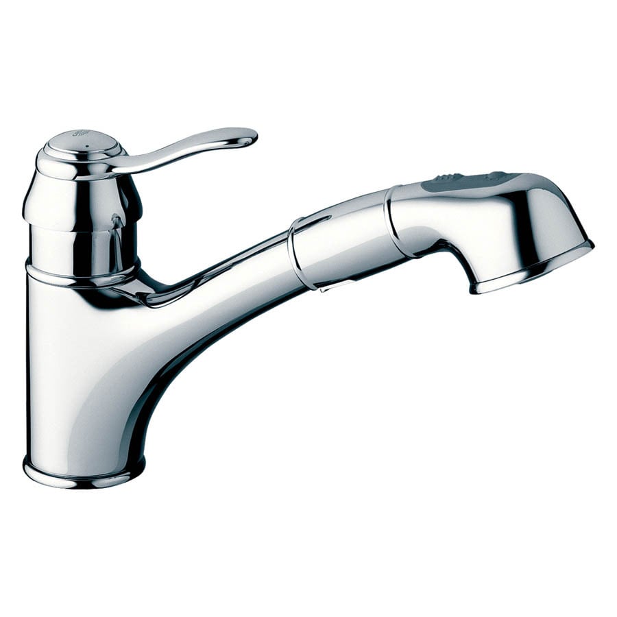 Shop GROHE Ashford Chrome 1 Handle Pull Out Kitchen Faucet At