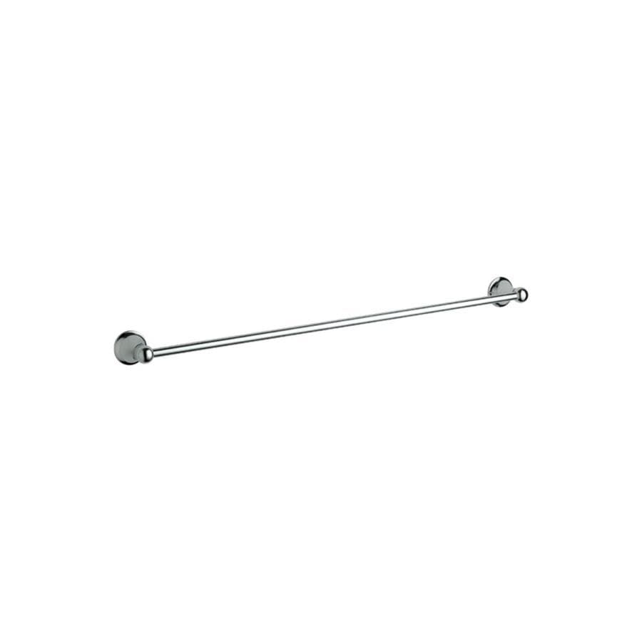 GROHE Seabury 24-in Starlight Chrome Single Towel Bar