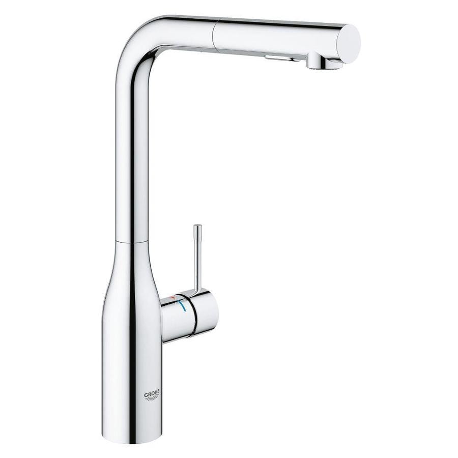 Grohe Essence Super Steel 1 Handle Deck Mount Pull Out Residential