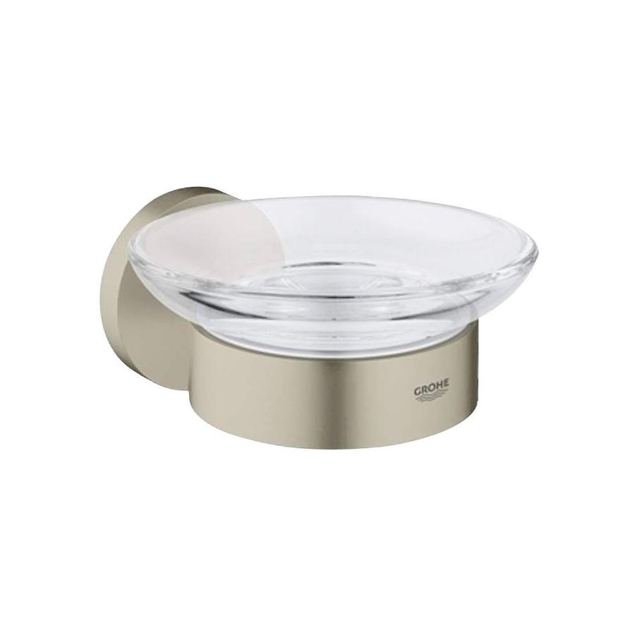 GROHE Essentials Brushed Nickel Brass Soap Dish at