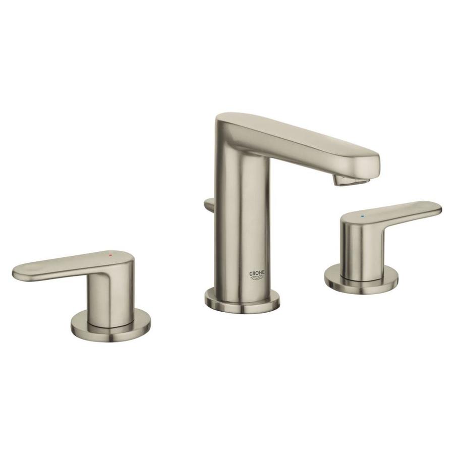 GROHE Europlus Brushed Nickel 2Handle Widespread WaterSense Bathroom