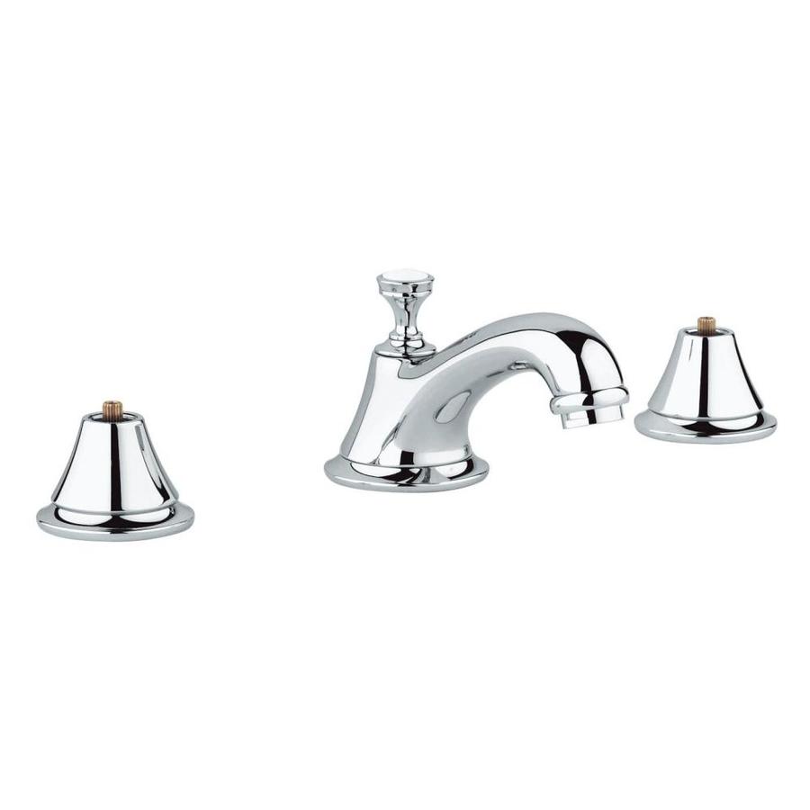 GROHE Seabury Chrome 2Handle Widespread WaterSense Bathroom Sink