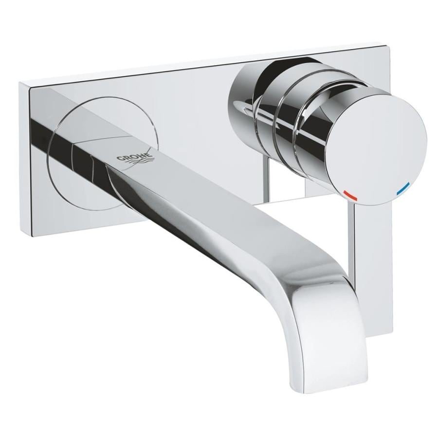 GROHE Allure Chrome 1-Handle 2-hole WaterSense Bathroom Sink Faucet in ...