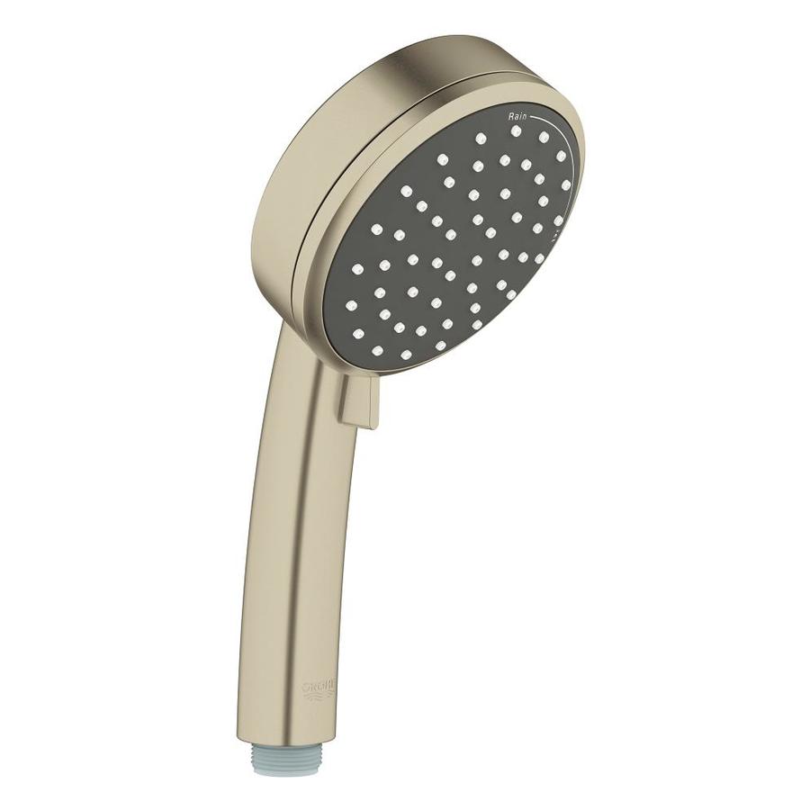 GROHE Tempesta Brushed Nickel 2-Spray Rain Shower Head Handheld Shower ...