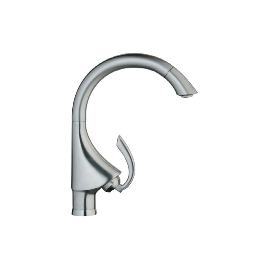 Grohe K4 Stainless Steel 1 Handle Pull Out Kitchen Faucet At
