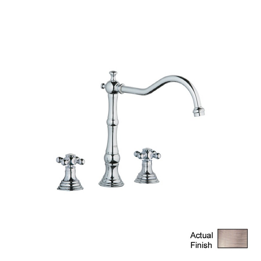 GROHE Bridgeford Brushed Nickel 2-Handle High-Arc Kitchen Faucet at ...