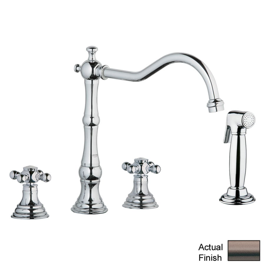 Grohe Bridgeford Oil Rubbed Bronze High Arc Kitchen Faucet With