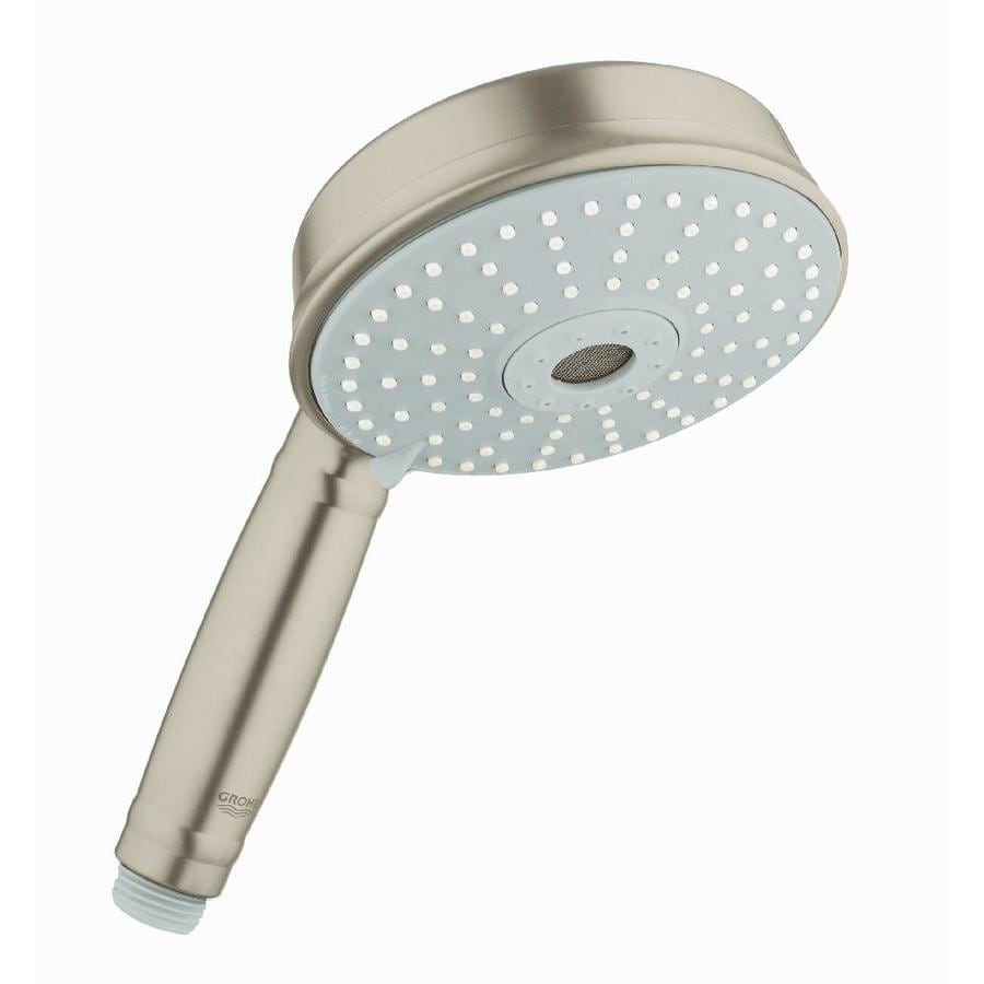 GROHE Rainshower Rustic Brushed Nickel Shower Head in the Shower Heads ...